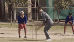 Rajkummar Rao Playing Crickets Meme Game GIF