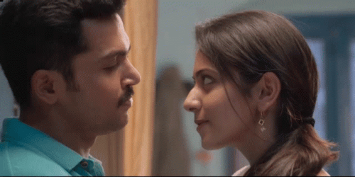 Rakul Preet Singh Kiss On Cheek GIF