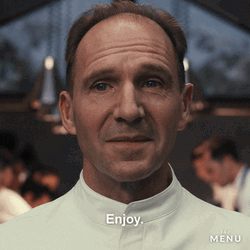 Ralph Fiennes Enjoy The Menu GIF