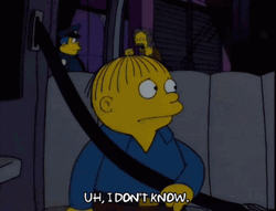 Ralph Wiggum I Dunno GIF