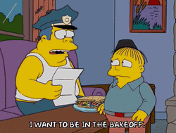 Ralph Wiggum I Want To Be In Bakeoff GIF