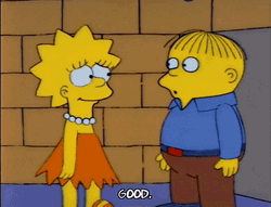 Ralph Wiggum Thinking About What Lisa Said Good GIF