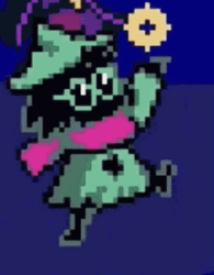 Ralsei Deltarune Pixel Gun Shooting GIF