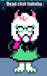 Ralsei Deltarune Pixel Laugh Dead Chat Hahaha GIF