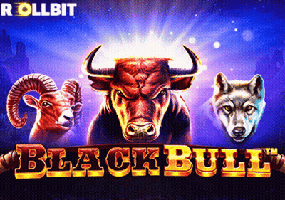 Ram Wolf Bull On Blue Saying Black Bull GIF