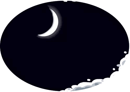 Ramadan Greeting Card With Crescent Moon And Star Sticker