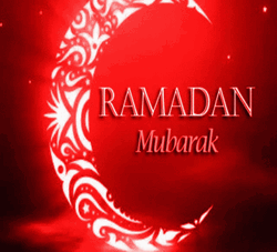 Ramadan Mubarak Crescent Moon Changing Light GIF