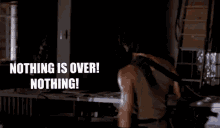 Rambo Angry Pointing Finger Nothing Is Over Nothing  GIF
