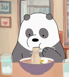 Ramen Panda Bear GIF