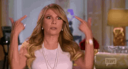 Ramona Singer Double Finger Gun Shoot Myself GIF