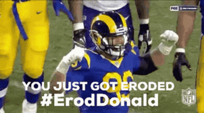 Rams Football Player Celebrating Touchdown GIF