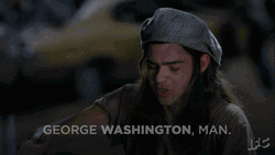 Randall Floyd Talking About George Washington GIF