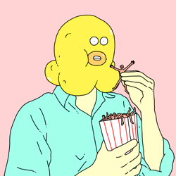 Random Cartoon Monster Eating Humans GIF