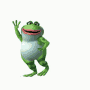 Random Dancing Frog Chubby Food Baby GIF