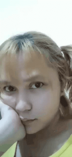 Random Girl Attitude Eye Roll GIF