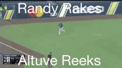 Randy Arozarena Rakes Jose Altuve GIF