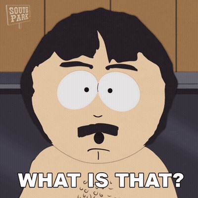 Randy From South Park Has A Mustache And Says What Is That GIF
