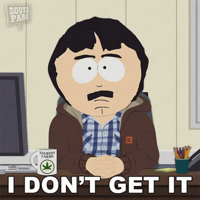 Randy From South Park Is Sitting At A Desk With A Mug That Says Tegridy Farms On It GIF