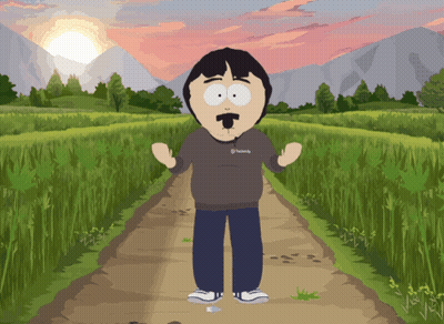 Randy From South Park Stands On A Dirt Road GIF
