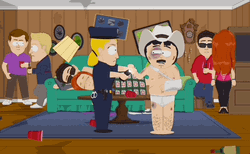 Randy Marsh Caught By Cop South Park GIF