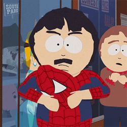 Randy Marsh Spooderman Suit  GIF