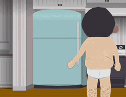 Randy Marsh Walking To Fridge GIF