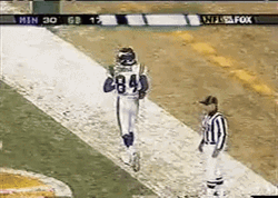 Randy Moss Naughty Mid Field Squat GIF
