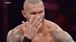 Randy Orton Hand Swaying On Face GIF