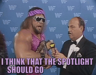 Randy Savage Asking For Spotlight GIF