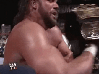 Randy Savage Kissing Championship Belt GIF