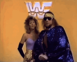 Randy Savage Wearing Shiny Cloak GIF