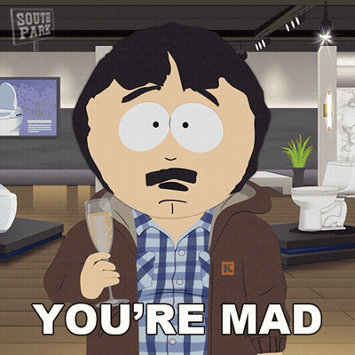 Randy South Park Holding Champagne GIF
