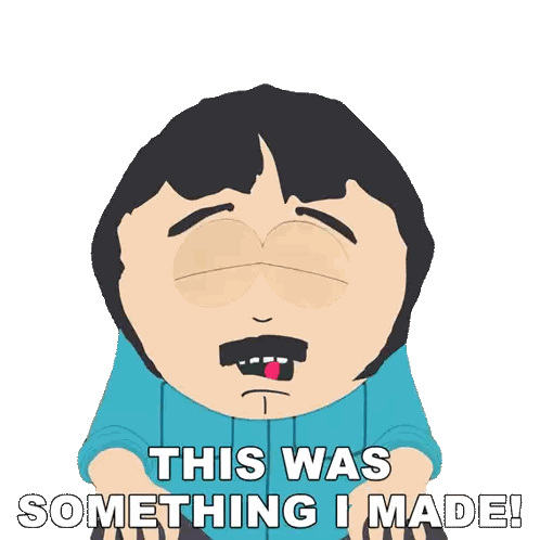 Randy South Park Says This Was Something I Made Sticker