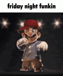 Rap Battle Super Mario Friday Night Funkin GIF