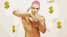 Rapper Candy Ken Throwing Money GIF