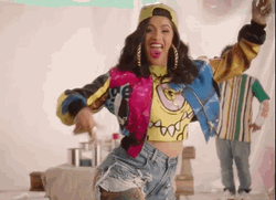 Rapper Cardi B Finesse GIF