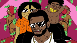Rapper Gucci Mane Cartoon Mv
