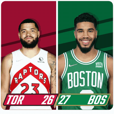 Raptors Vs Boston Basketball Players GIF