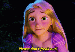 Rapunzel Convincing Please Dont Freak Out  GIF