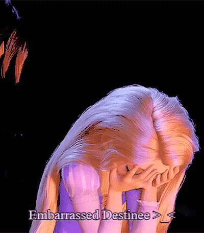 Rapunzel Covering Face Embarrassed Destinee GIF