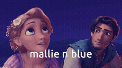 Rapunzel Holding Cupcake Next To Boyfriend GIF