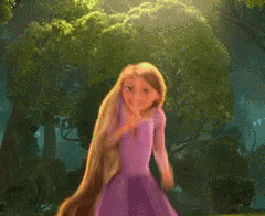 Rapunzel Jumping Happily GIF
