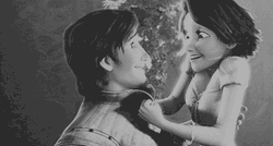 Rapunzel Kissing Flynn GIF