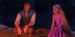 Rapunzel Listening To Flynn GIF