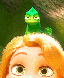 Rapunzel Pascal Calm Down GIF