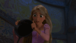 Rapunzel Smack Smacking With Pan Oops GIF