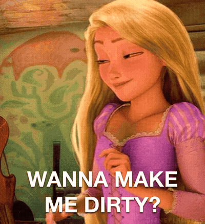 Rapunzel Tangled Purple Dress Wanna Make Me Dirty GIF