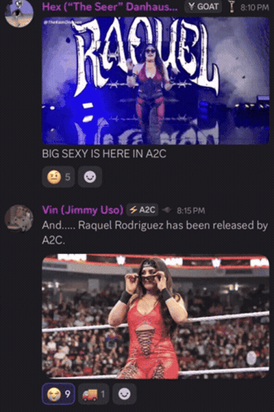 Raquel Rodriguez Has Been Released By A2c According To A2c GIF