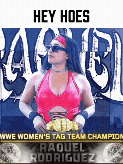 Raquel Rodriguez Is The Women 'S Tag Team Champion For Wwe GIF