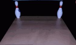 Rare Bowling Pin Strike GIF